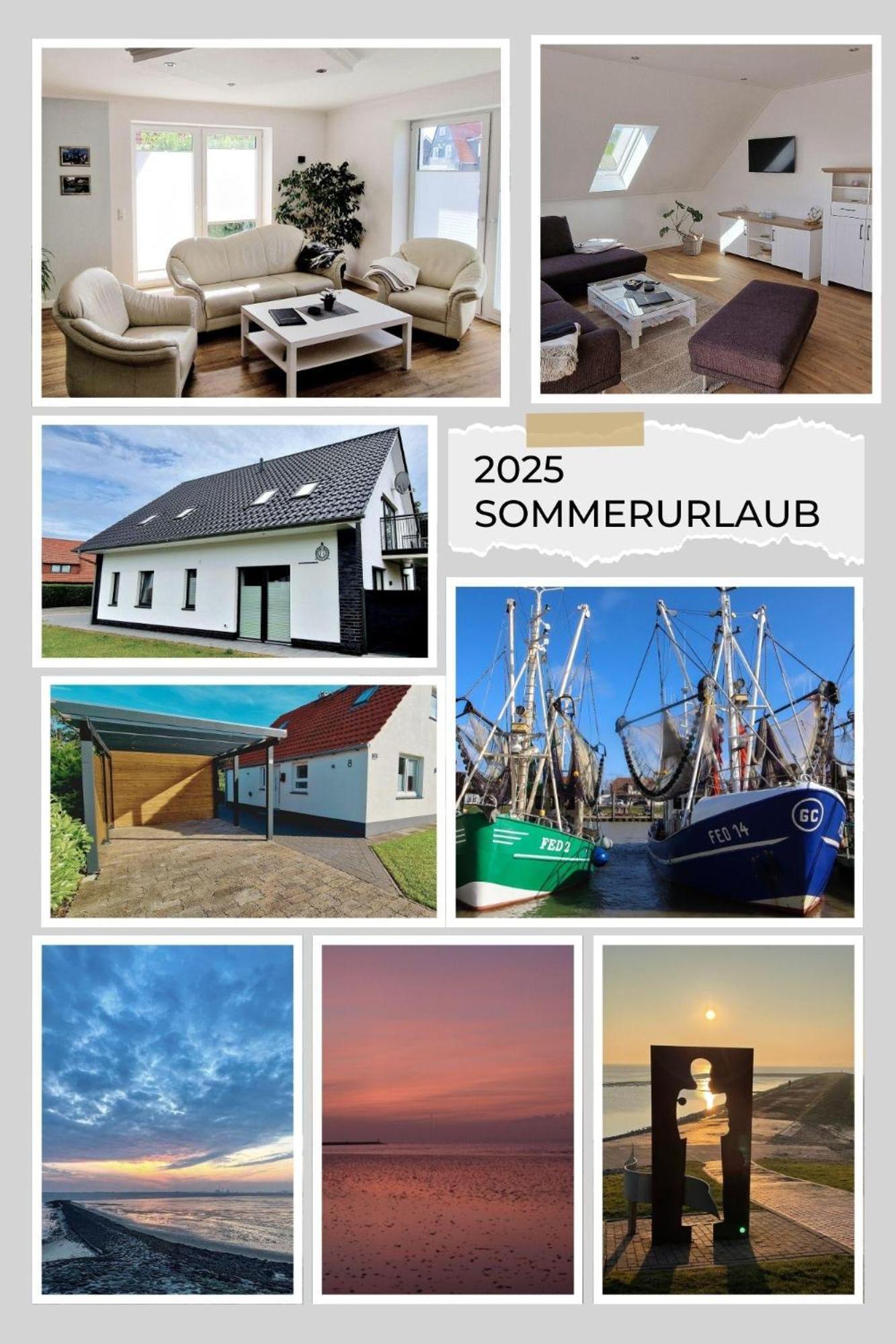Ferienhaus Strandallee 10a Burhave Exterior foto